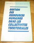 [R12738] Gestion des ressources humaines dans les collectivités territoriales