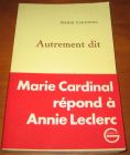 [R13265] Autrement dit, Marie Cardinal