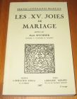 [R19748] Les XV joies de Mariage, Jean Rychner