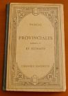 [R01982] Provinciales Lettres I, IV et extraits, Blaise Pascal