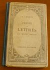 [R02757] Choix de lettres du XVIIIe siècle, Gustave Lanson