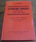 [R04313] Littérature française expliquée par des textes choisis, P. Avisseau