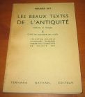 [R05479] Les beaux textes de l Antiquité II classe de quatrième des lycées, Maurice Rat