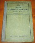 [R06118] Cours d Histoire Naturelle - Première année - Programme 1920, A. Fraysse