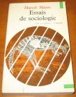 [R06239] Essais de sociologie, Marcel Mauss
