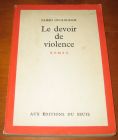[R08765] Le devoir de violence, Yambo Ouologuem