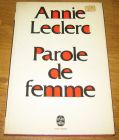 [R09029] Parole de femme, Annie Leclerc