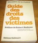 [R09466] Guide des droits des victimes, Ministère de la Justice
