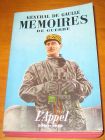 [R10708] Mémoire de guerre 1 - L Appel (1940-1942), Général de Gaulle