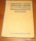 [R11155] Morceaux choisis des auteurs français du Xe au Xxe siècle, classes de 3e, 2e et 1e, J. Calvet