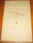 [R11590] Livre de raison de la famille de chevalier d Escage en Agenais (1746-1792), Ph. Tamizey de Larroque