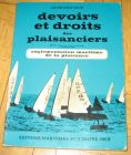 [R12730] Devoirs et droits des plaisanciers, Louis Deliveux