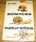 [R12732] Sciences naturelles programme de cinquième 1958, M. Oria