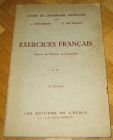 [R12970] Exercices Français Classes de sixième et cinquième, L. Hartmann & E. Dutreuilh