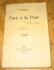 [R13025] Face à la peur, Rachilde