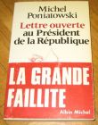 [R13062] Lettre ouverte au Président de la République, Michel Poniatowski