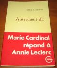 [R13265] Autrement dit, Marie Cardinal