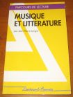 [R14048] Musique et littérature, Jean-Pierre Longre
