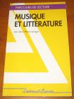 [R14048] Musique et littérature, Jean-Pierre Longre