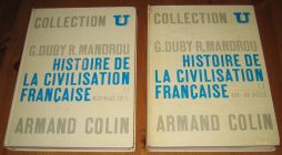 [R15572] Histoire de la civilisation française (2 tomes), G. Duby et R. Mandrou