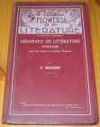 [R15989] Flowers of literature, Mémento de littérature anglaise, F. Nicaise