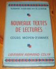 [R15996] Nouveaux textes de lectures, cours moyen 2ème année, O. Auriac, H. Havard, B. Jughon