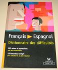 [R17034] Dictionnaire des difficultés Français – espagnol