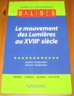 [R17163] Le mouvement des Lumières au XVIIIe siècle, Jeanne et Michel Charpentier