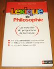 [R17176] Lexique de Philosophie, Denis Huisman et Serge Le Strat