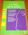 [R17281] Le dico de la philo, Christophe Verselle