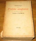 [R17358] Anthologie de la Poésie anglaise, Louis Cazamian