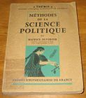 [R17927] Méthodes de la science politique, Maurice Duverger