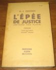 [R18533] L’épée de justice, A.-J. Cronin