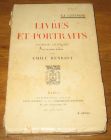 [R18587] Livres et portraits (courrier littéraire), Emile Henriot