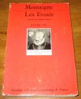 [R18708] Les essais – livre 3, Montaigne