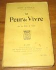 [R18718] La peur de vivre, Henry Bordeaux