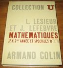 [R19233] Mathématiques P.C. 2ème année et spéciales B. t3, L. Lesieur et J. Fefebvre