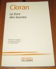 [R19578] Le livre des leurres, Cioran