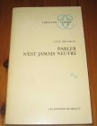 [R20005] Parler n’est jamais neutre, Luce Irigaray