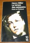 [R20461] Le temps des assassins, Essai sur Rimbaud, Henry Miller